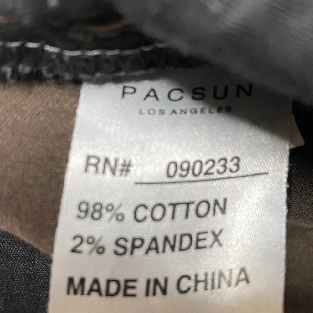 PacSun Cropped Dark Brown Chinos